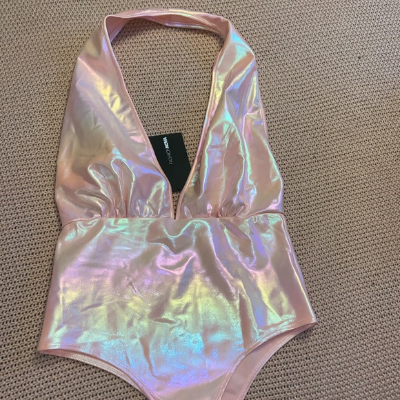 Fashion Nova Other - Holographic pink bodysuit